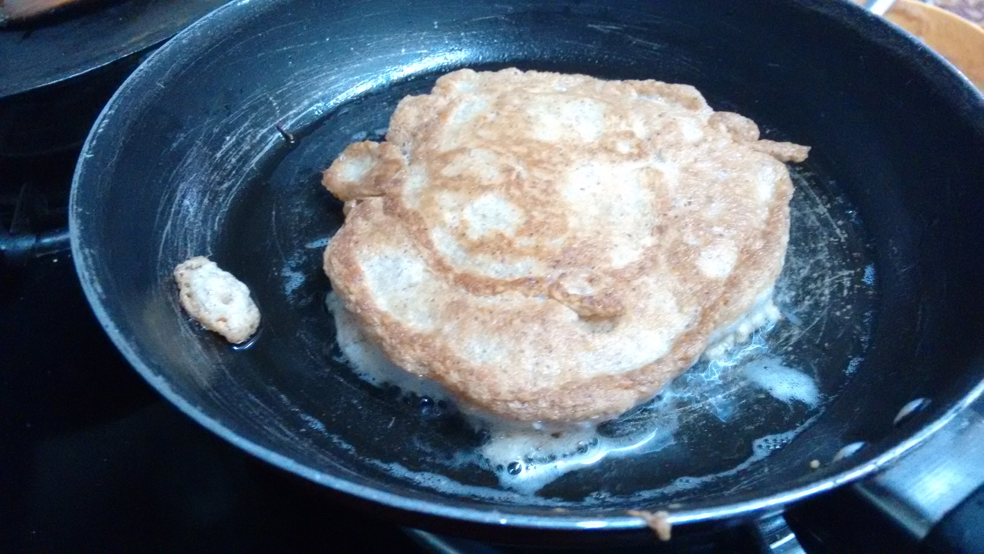pancake sizzling in butter :)
